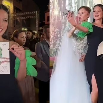 Raisa Pamer Momen Akrab Bareng Ariana Grande di Premier Film Wicked