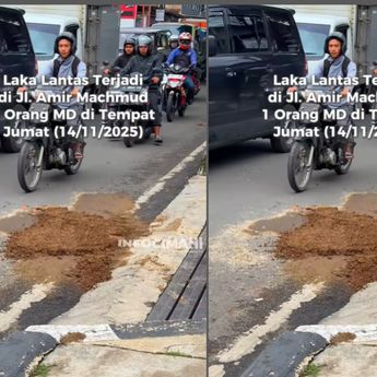 Pemotor Wanita Tewas di Jalan Jenderal Amir Machmud Cimahi Sore Ini