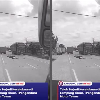 Pemotor Tewas di Lampung Timur, Diduga Dihantam Kendaraan Lain