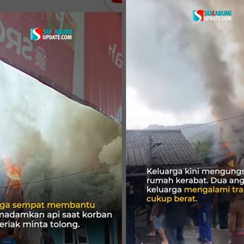 Tangki Motor Bocor, Rumah Warga Terbakar Hebat