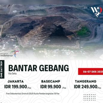 Heboh Open Trip ke Gunung Bantargebang, Harga Mulai Rp99 Ribu