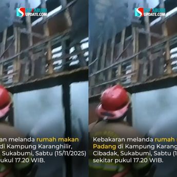 VIDEO: Ngerinya Kebakaran Hantam Rumah-rumah di Cibadak Sukabumi