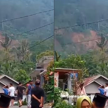 Detik-detik Tebing Amblas di Banjarnegara, 1 Orang Tewas dan 179 Warga Mengungsi