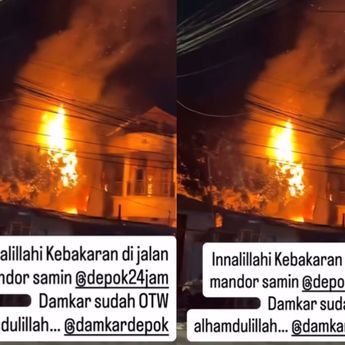 Rumah Warga Depok Kebakaran Hebat