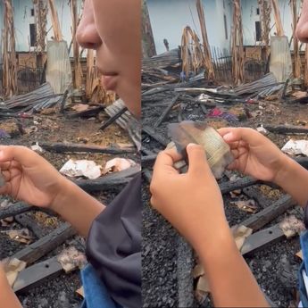 Siswa di Bima Temukan Potongan Ayat Al-Qur’an di Antara Sisa Kebakaran, Isinya Getarkan Hati