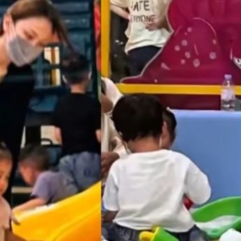 Penampakan Terbaru Jule Asik Main Sama Anak Tanpa Hijab