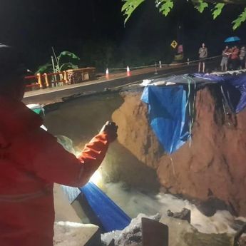 Polres Ciamis Tutup Jalur Nasional Ciamis–Cirebon untuk Cegah Risiko longsor