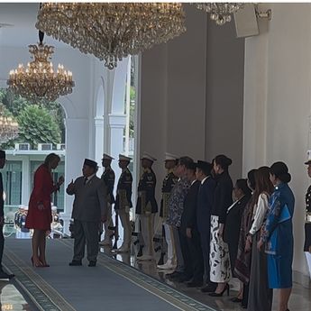 Ratu Maxima Diterima Langsung Prabowo di Istana Merdeka