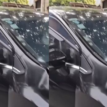 VIDEO: Mobil Milik Pedagang Ringsek Parah Dihantam Xpander di Duta Harapan Bekasi