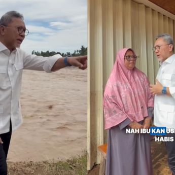 Zulhas Turun Langsung Tinjau Korban Banjir di Padang Malah Kena Hujat Netizen
