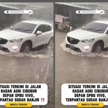 Cibubur Dihantam Banjir Sore Ini