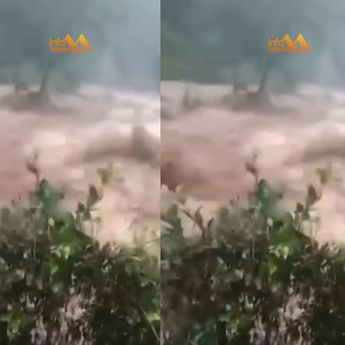 VIDEO: Banjir Bandang Terjang Bandung Barat Sore Ini