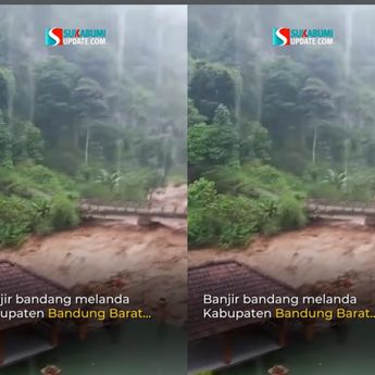 VIDEO: Rumah Warga Tersapu Banjir Bandang di Bandung Barat