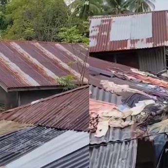 Penampakan Rumah di Pidie Jaya Tertimbun Lumpur hingga Setinggi Atap