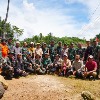 TNI Bangun Jembatan Gantung 80 Meter untuk Percepat Mobilitas Warga Sukabumi