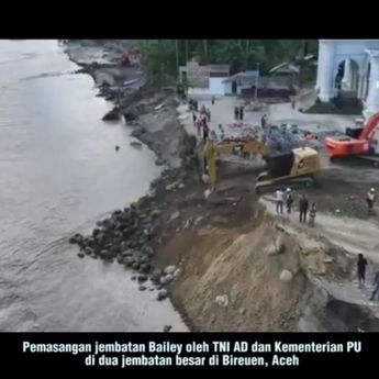 Medan–Banda Aceh Segera Kembali Terhubung, Pemerintah Kerja 24 Jam Bangun Dua Jembatan Bailey di Bireuen