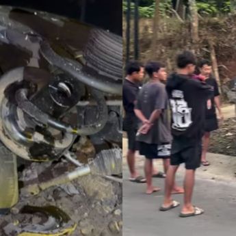 Mobil NDX AKA Alami Kecelakaan Tunggal di Banyumas