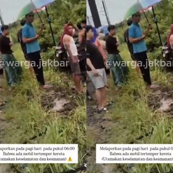 VIDEO: Mobil Satu Keluarga Dihantam Kereta Api di Kalideres Pagi Ini