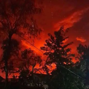Fenomena Langit Merah Bak Neraka, Ini keterangan BMKG