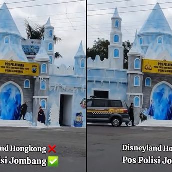 Pos Polisi Ala Disneyland Hadir di Jombang, Wujud Pelayanan Humanis Saat Operasi Lilin Semeru 2025