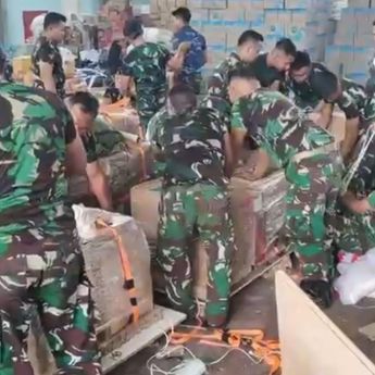 Kasau Tinjau Posko Satgasud Lanud Soewondo, Pastikan Distribusi Bantuan Berjalan Optimal