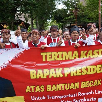 Dapat Becak Listrik dari Prabowo, Penarik Lansia di Solo: Ini Baru Presiden Indonesia!