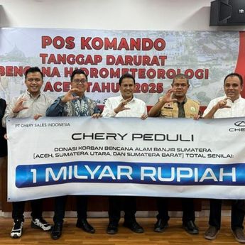Chery Salurkan Bantuan Rp1 Miliar untuk Korban Banjir dan Longsor di Aceh dan Sumatra, Hadirkan Program "Chery Flood Care"