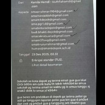 Peneror Bom 10 SMA Depok Pakai Email Eks Pacar buat Sebar Ancaman
