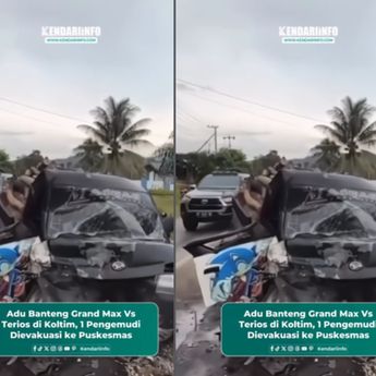 Grand Max vs Terios di Kolaka Sampai Hancur