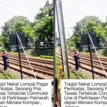 Calon Penumpang Tewas di Perlintasan Kereta Api Palmerah