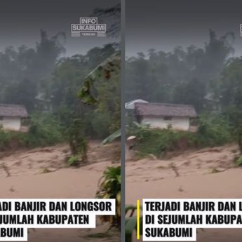 Banjir Bandang Hantam Sukabumi, Ratusan Rumah Warga Terendam
