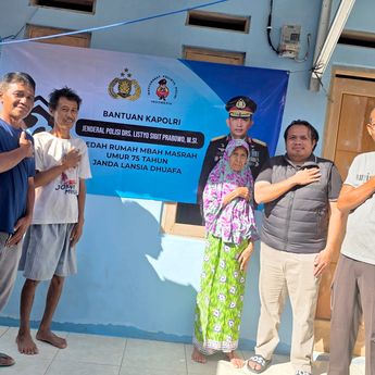 Kepedulian Kapolri terhadap Nenek 75 Tahun, Bangunkan Rumah yang Layak Huni