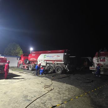Tembus Jalur Darat, 7 Mobil Tangki Pertamina Pasok BBM ke SPBU Bener Meriah