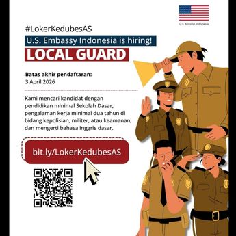 Lowongan Kerja Kedubes AS di Indonesia, Syarat Minimal Lulusan Sekolah Dasar