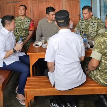 Momem Seskab Teddy Ngopi sama Bobby dan KSAD, Tinjau UMKM Tapsel