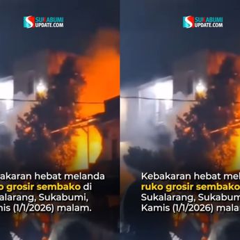 Toko Grosir di Sukabumi Ludes Terbakar, Kerugian Sampai Rp3 M