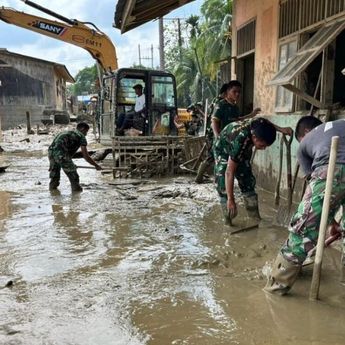 Pascabanjir Aceh Tamiang, TNI AD Gerak Cepat Pulihkan Sekolah dan Fasilitas Pendidikan