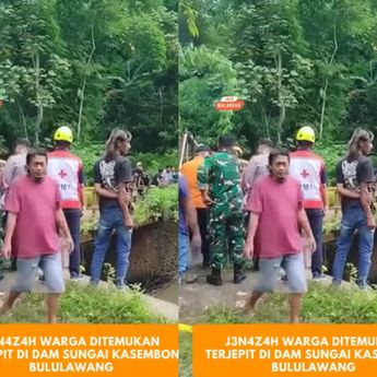 Warga Malang Digegerkan Jasad Manusia Tersangkut di Sungai