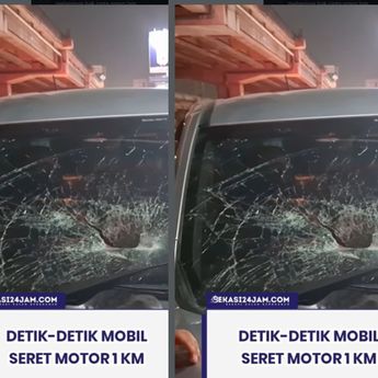 VIDEO; Mobil Seret Motor di Bekasi Sampai 1 Km, Korban Luka-luka