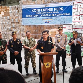 Awal Tahun, Bea Cukai Sudah Tindak 160 Juta Batang Rokok Ilegal