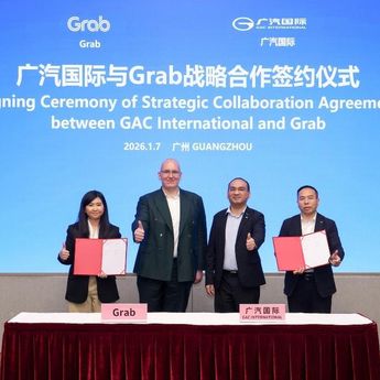 Grab Gandeng GAC Perluas Armada Kendaraan Listrik Ride-Hailing di Asia Tenggara