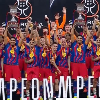Bungkam Real Madrid 3-2, Barcelona Juara Piala Super Spanyol