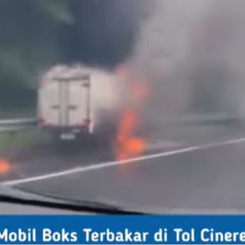 Mobil Terbakar di Ruas Tol Cinere&ndash;Jagorawi