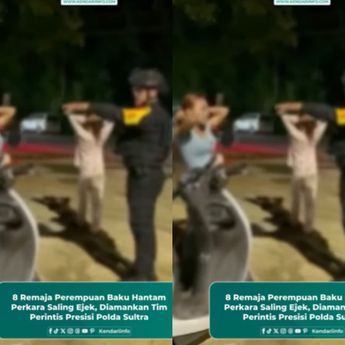 VIDEO: 8 Remaja Perempuan Saling Baku Hantam