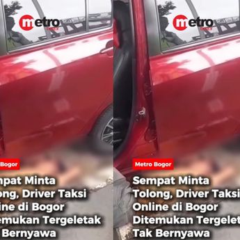 Sopir Taksi Online Tewas Terkapar di Jalan, Sempat Minta Tolong ke Warga