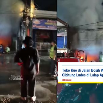 Toko Kue di Wanasari Kebakaran Hebat