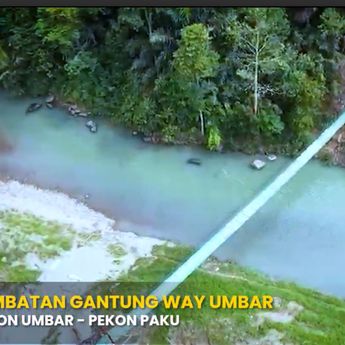 Jembatan Way Umbar Rampung, Anak Sekolah dan Ibu-ibu Tak Lagi Basah Kuyup Seberangi Sungai