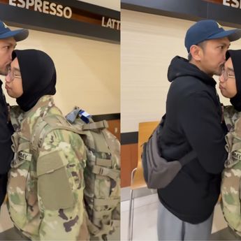 Viral Video Keluarga Antar Putri Bertugas sebagai Tentara Amerika Serikat