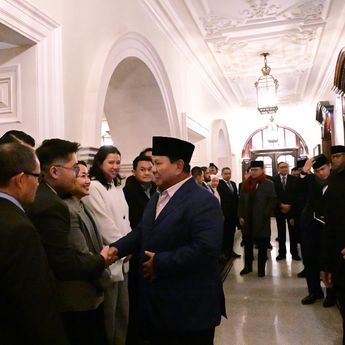 Tiba di London, Prabowo Bangkitkan Semangat Pelajar Perantauan