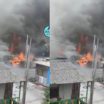 Kebakaran Hebat Terjadi di Pademangan Timur